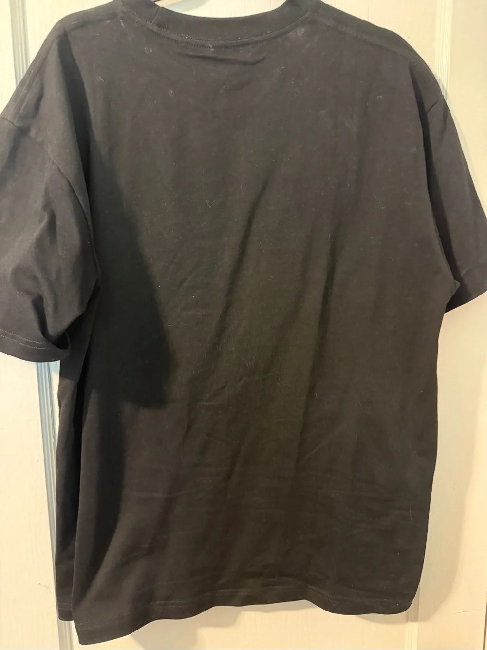 Gucci Black Short-Sleeve Logo Tee with Gray Graphic